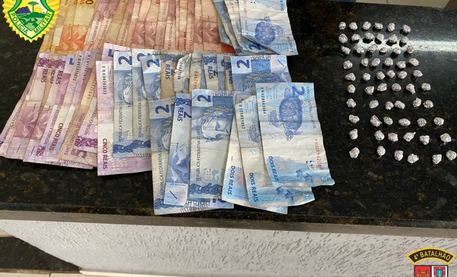 Em menos de oito horas, PM encaminha seis pessoas, apreende drogas, dinheiro, celulares e veículo clonado no Norte do Paraná