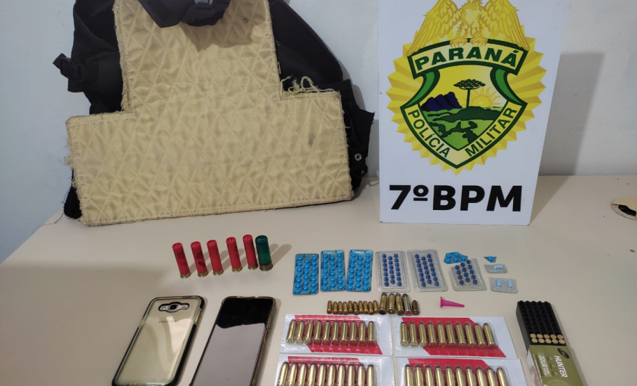 Em apoio ao Poder Judiciário, Polícia Militar apreende dezenas de munições e encaminha homem em Goioerê, no interior do Paraná
