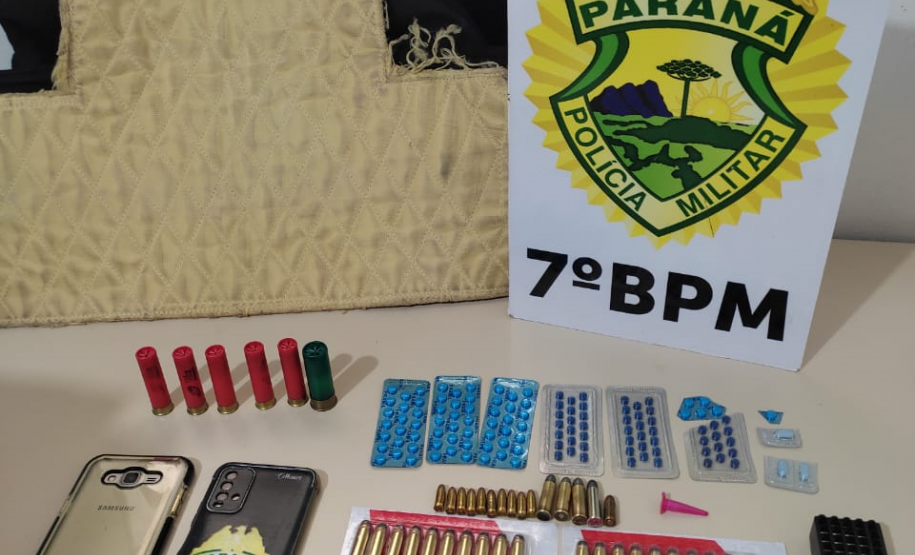 Em apoio ao Poder Judiciário, Polícia Militar apreende dezenas de munições e encaminha homem em Goioerê, no interior do Paraná