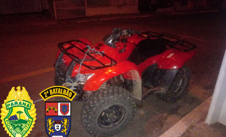 Em situações distintas, PM encaminha cinco pessoas, apreende crack e recupera quadriciclo no Norte do estado