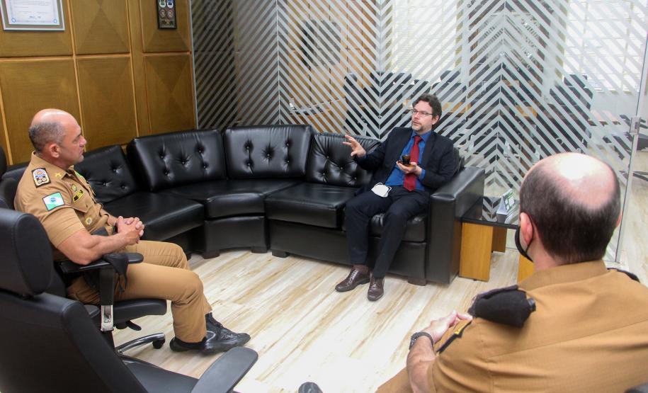 Comandante-Geral da Polícia Militar recebe Diretor-Geral da Polícia Científica