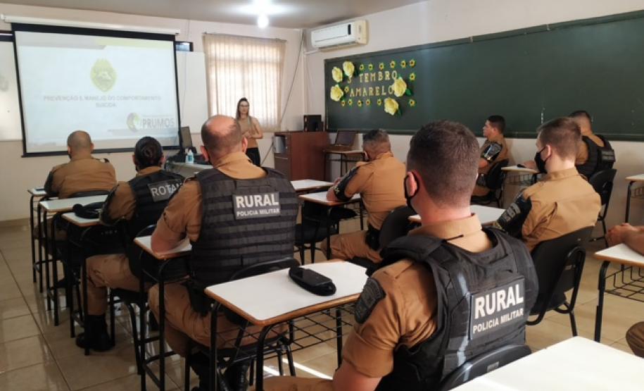 Batalhão da PM do Noroeste do estado promove palestras de prevenção e gestão de condutas suicidas