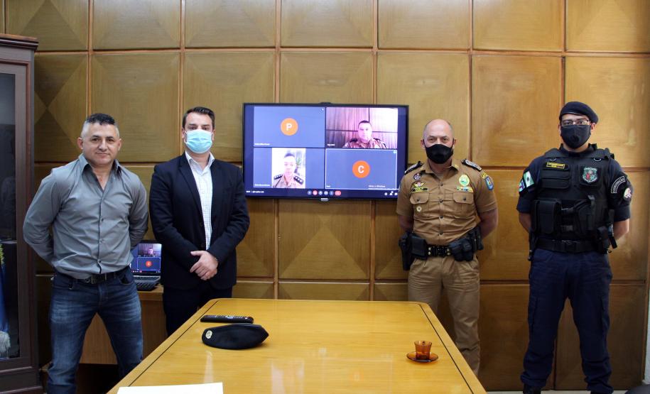 Comadante-Geral da PM recebe visita de Secretário de Segurança e Cidadania de Almirante Tamandaré