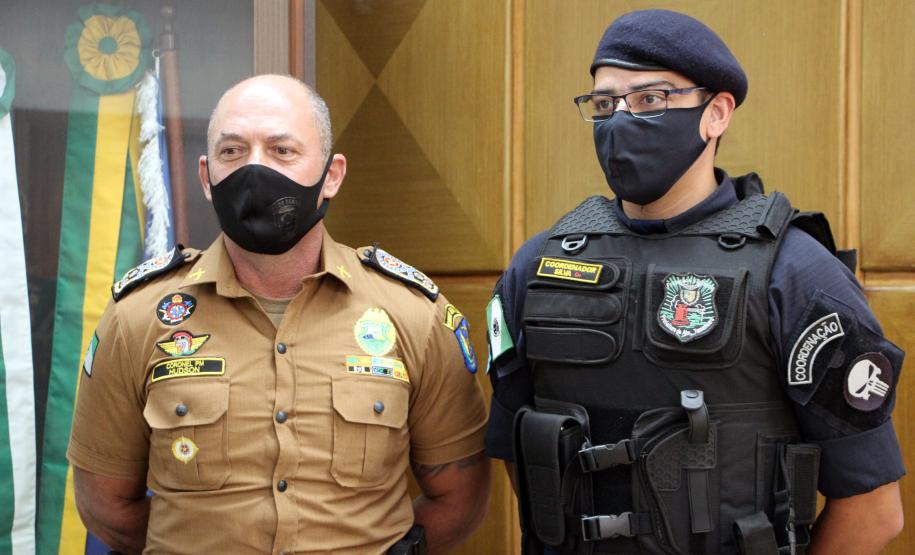 Comadante-Geral da PM recebe visita de Secretário de Segurança e Cidadania de Almirante Tamandaré