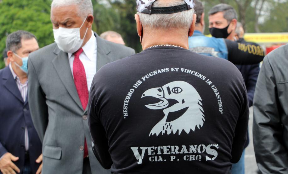 Polícia Militar cultua Dia do Veterano e inaugura espaço no Quartel do Comando-Geral, em Curitiba