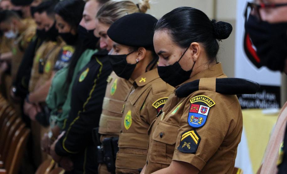 Policiais militares de Curitiba e da Região Metropolitana participam de palestra sobre assédio moral e sexual