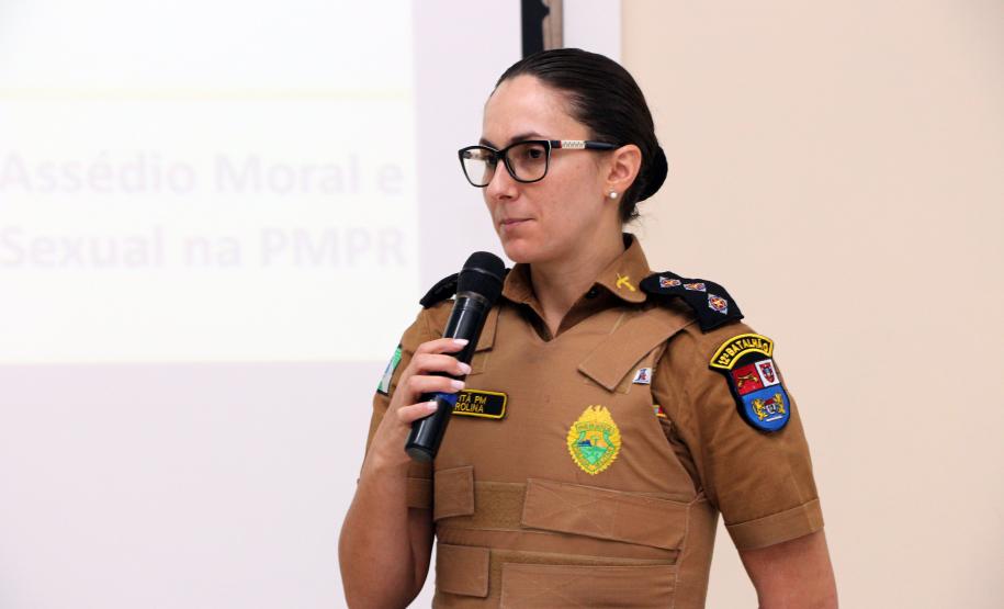 Policiais militares de Curitiba e da Região Metropolitana participam de palestra sobre assédio moral e sexual