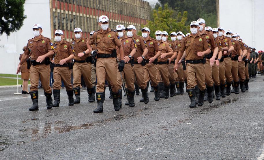 Polícia Militar cultua Dia do Veterano e inaugura espaço no Quartel do Comando-Geral, em Curitiba