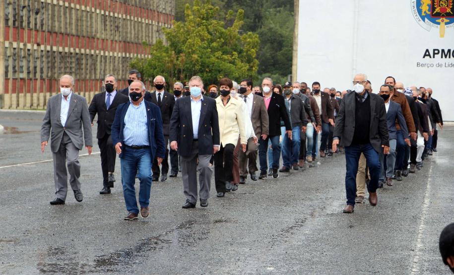Polícia Militar cultua Dia do Veterano e inaugura espaço no Quartel do Comando-Geral, em Curitiba