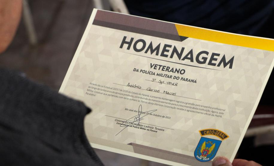 Polícia Militar cultua Dia do Veterano e inaugura espaço no Quartel do Comando-Geral, em Curitiba