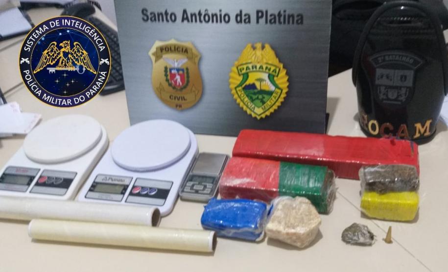 No Norte Pioneiro paranaense, PM encaminha sete pessoas, apreende maconha, cocaína e cigarros contrabandeados