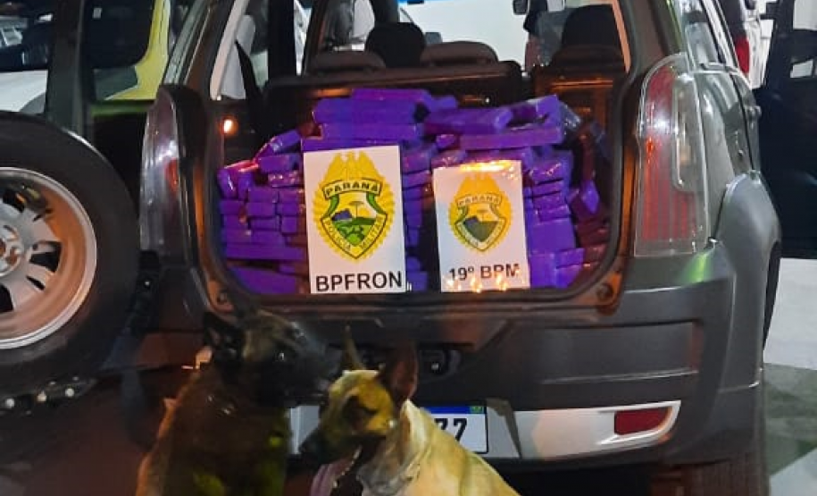 BPFron apreende carro carregado com mais de 300 quilos de maconha em Toledo (PR)