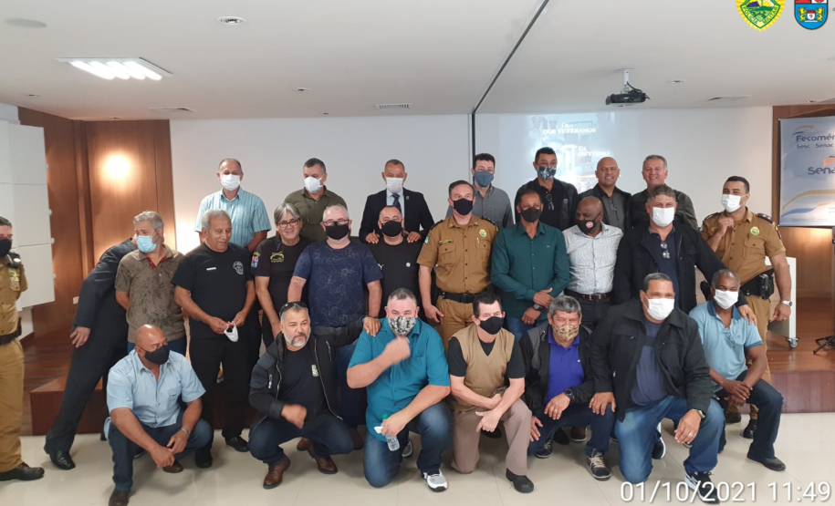 Batalhão da PM do Litoral do estado comemora o Dia do Veterano durante solenidade