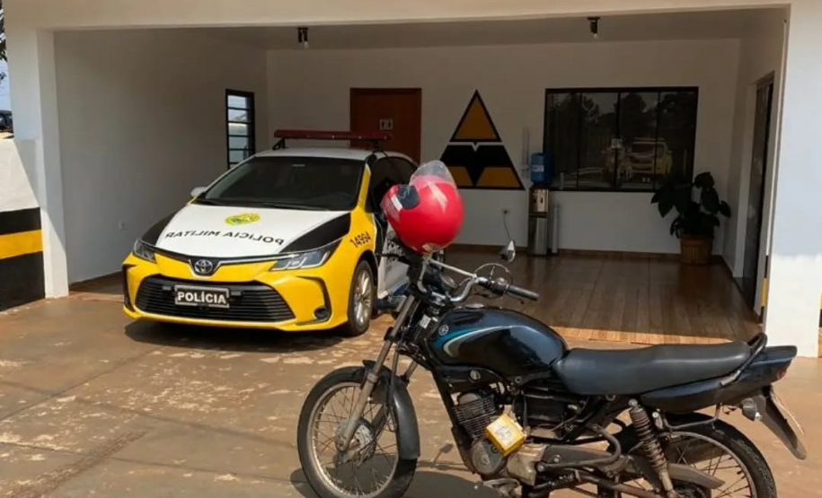 BPRv encaminha rapaz por direção perigosa e recupera uma motocicleta no Oeste do estado