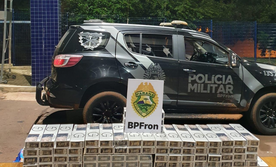 Cigarros e brinquedos contrabandeados são apreendidos pelo BPFRON em São Miguel do Iguaçu
