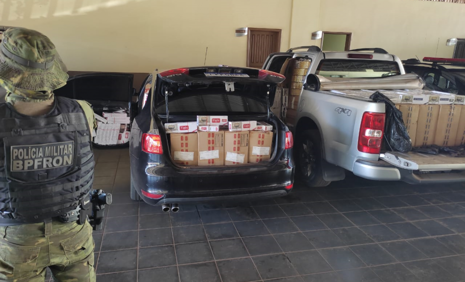 Em apenas um dia, apreensões do BPFRON acumulam R$ 1,3 milhão de prejuízo ao crime organizado