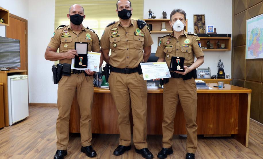 Alto-Comando da Polícia Militar recebe Medalha Sentinelas do Sudoeste