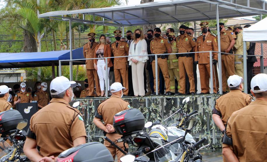 Batalhão de Polícia de Trânsito recebe novo comandante durante solenidade em Curitiba
