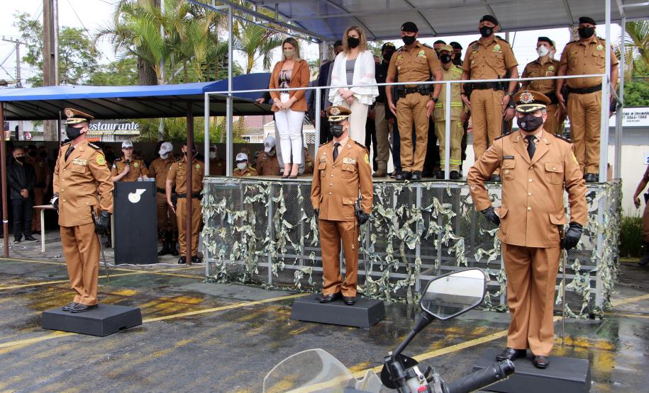 Batalhão de Polícia de Trânsito recebe novo comandante durante solenidade em Curitiba