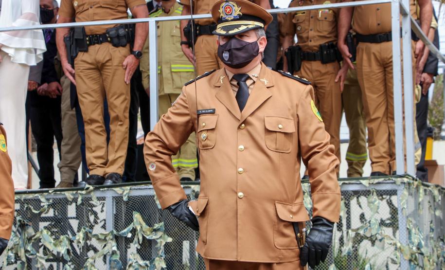 Batalhão de Polícia de Trânsito recebe novo comandante durante solenidade em Curitiba