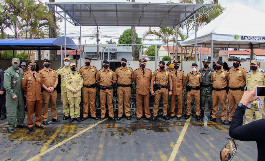 Batalhão de Polícia de Trânsito recebe novo comandante durante solenidade em Curitiba
