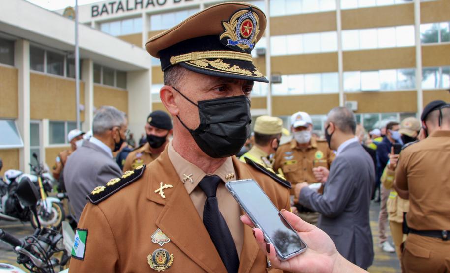 Batalhão de Polícia de Trânsito recebe novo comandante durante solenidade em Curitiba