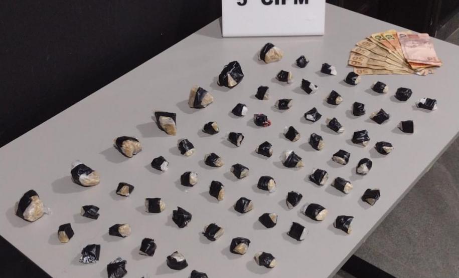 No Noroeste do estado, PM prende homem e apreende meio quilo de crack