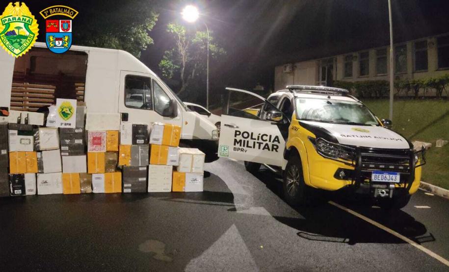 Em Pato Branco (PR), PM apreende 147 caixas de vinho contrabandeadas e encaminha três suspeitos