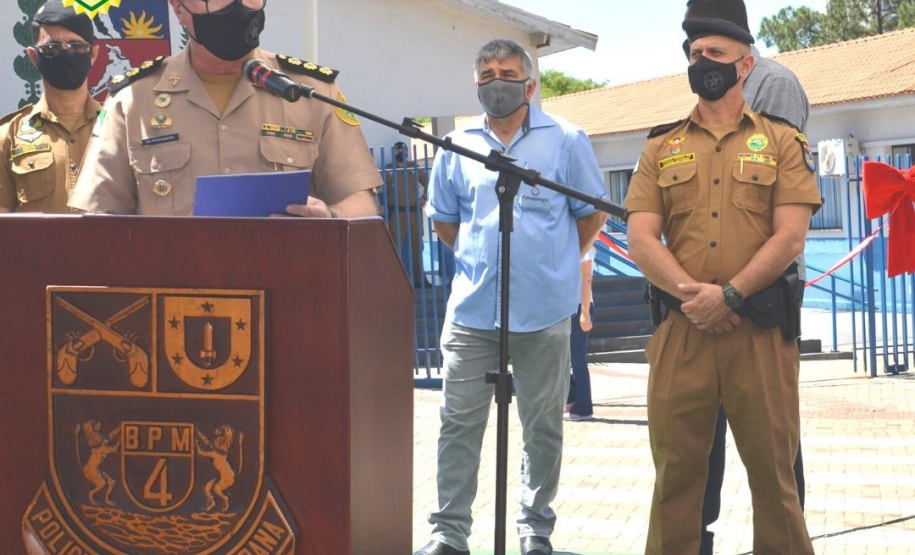 Colégio da Polícia Militar de Maringá comemora três anos de criação com solenidade e homenagens