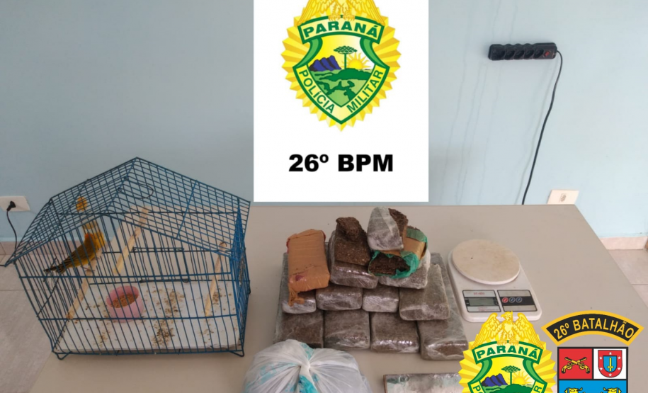 PM apreende mais de 6,4 quilos de maconha em situações distintas nos Campos Gerais do estado