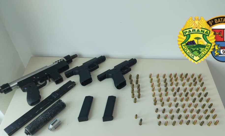 Polícia Militar do Litoral do estado apreende cinco armas de fogo e 260 munições em situações distintas