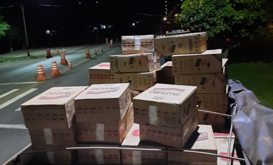 Mais de 149 mil maços de cigarros são apreendidos pelo BPRv em Cianorte (PR)