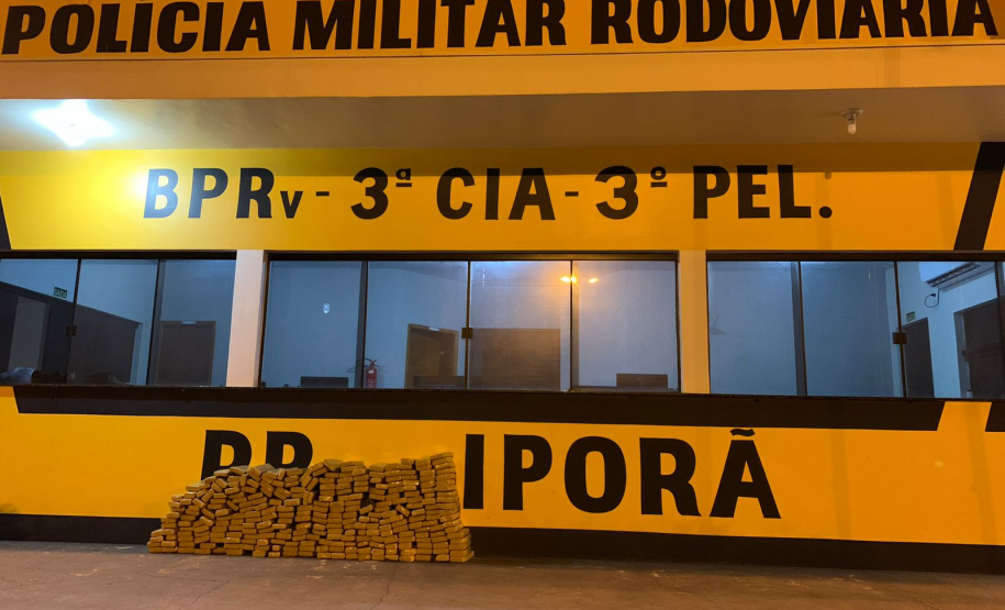 BPRv apreende mais de 250 quilos de maconha durante operação em Iporã (PR)