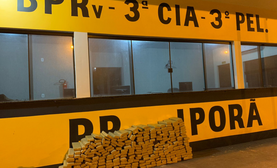 BPRv apreende mais de 250 quilos de maconha durante operação em Iporã (PR)