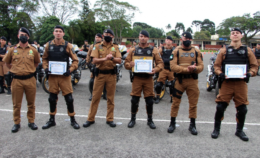 Solenidade em São José dos Pinhais, na RMC, marca a formatura de 34 policiais militares no III Curso de ROCAM