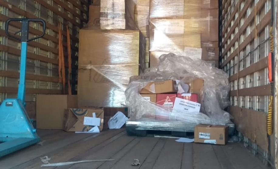 No Noroeste do estado, PM recupera caminhão pouco tempo após o roubo