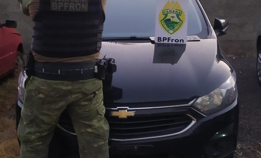 BPFRON recupera dois carros e apreende três armas de fogo em Guaíra, no Oeste do estado
