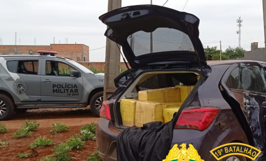 Mais de meia tonelada de maconha é apreendida pela ROTAM em Ouro Verde do Oeste (PR)