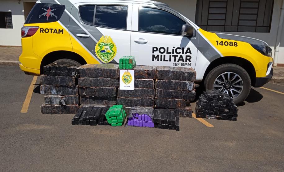 Mais de meia tonelada de maconha é apreendida pela PM em Cornélio Procópio (PR)