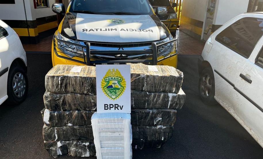 Em situações distintas, BPRv apreende 235 quilos de maconha, cigarros e produtos contrabandeados