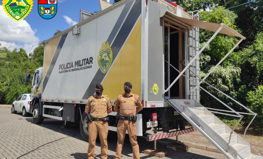 PM reforça o policiamento da 1⁰ Open Park com caminhão tecnológico em Pato Branco