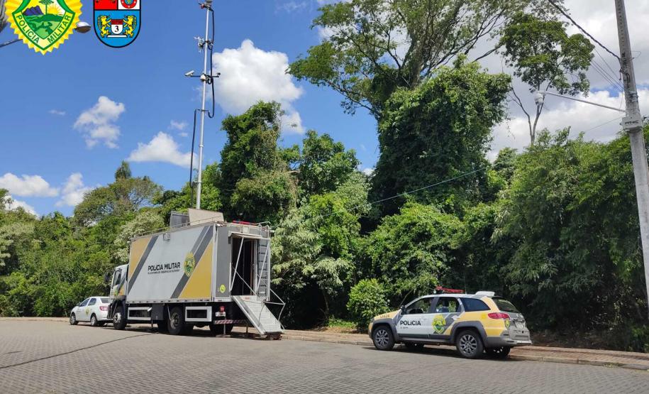 PM reforça o policiamento da 1⁰ Open Park com caminhão tecnológico em Pato Branco