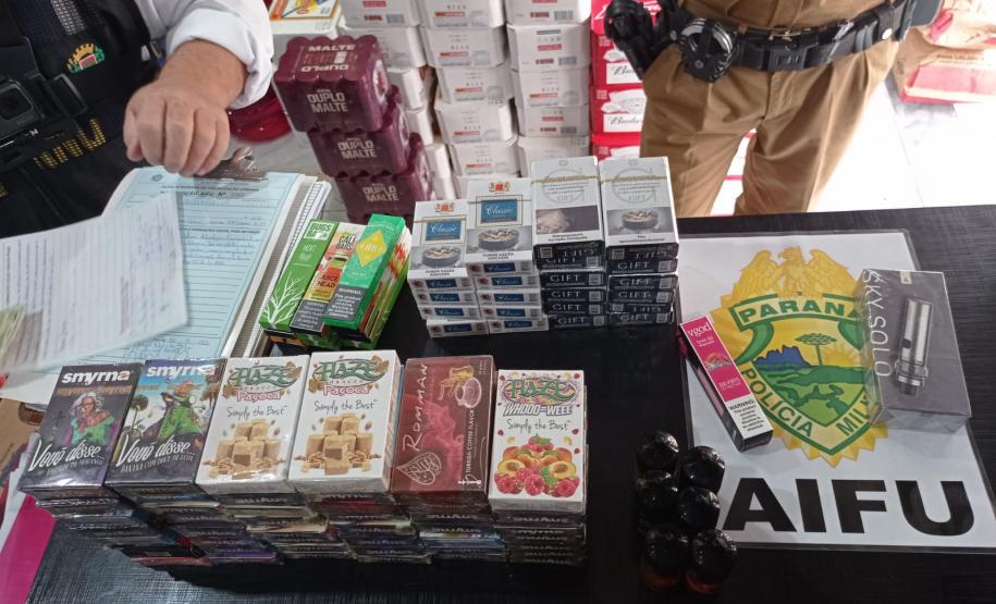 AIFU apreende diversos produtos contrabandeados na Capital do estado