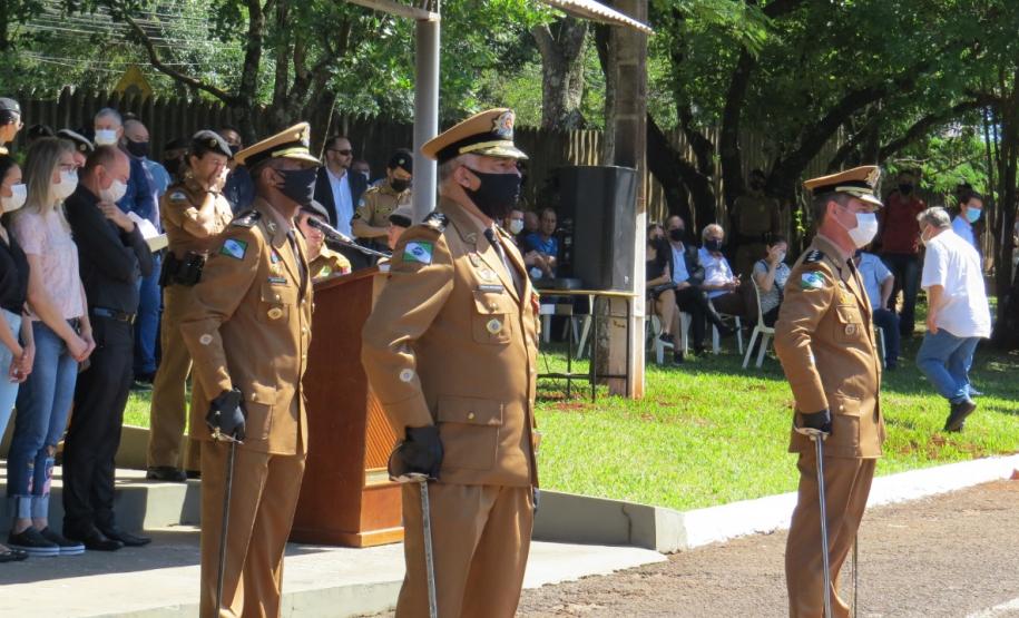Solenidade marca a troca de comando do 6⁰ Batalhão da PM em Cascavel (PR)