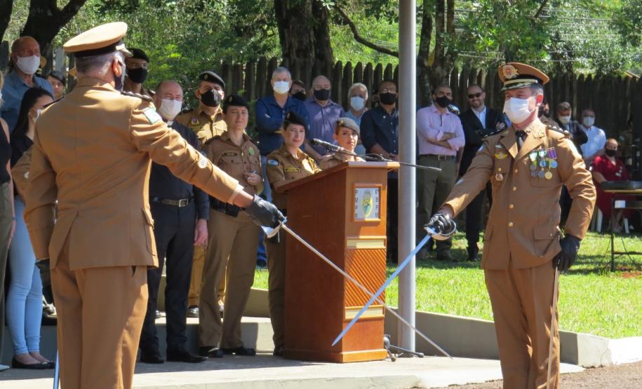 Solenidade marca a troca de comando do 6⁰ Batalhão da PM em Cascavel (PR)