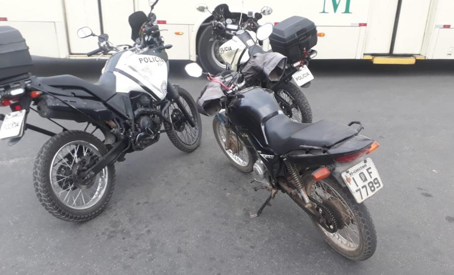 Moto é recuperada pela PM em Colombo, na RMC