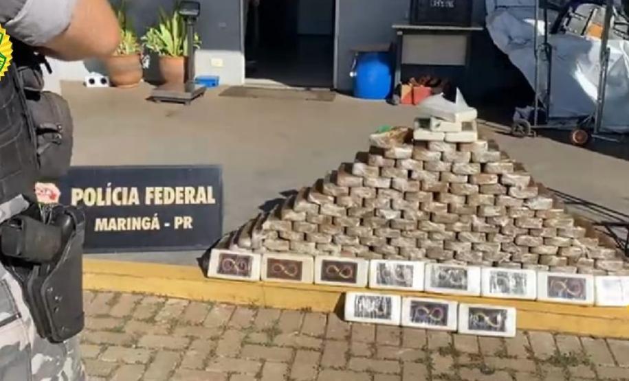 Polícia Militar e Federal apreendem 170 quilos de cocaína em Maringá (PR)