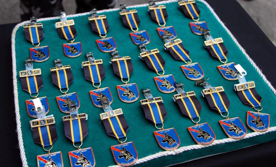Canil do BPChoque comemora 50 anos de criação com entrega de medalhas em Curitiba