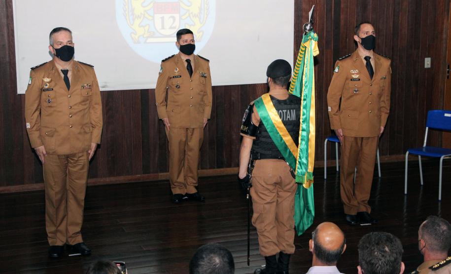 Solenidade marca a troca de comando do 12⁰ Batalhão da PM em Curitiba