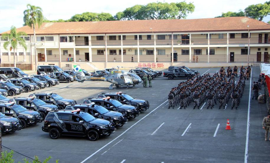 Operação do BPChoque coloca mais de 200 policiais e um helicóptero nas ruas de Curitiba e da Região Metropolitana